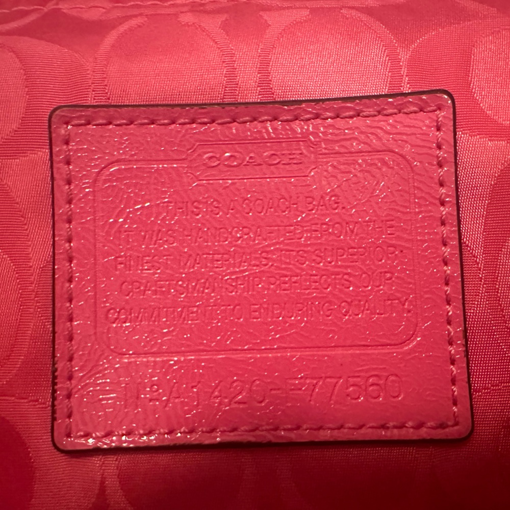 Coach signature weekender getaway nylon bog and tote set - neon pink and gray - Picture 2 of 3